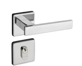 Fechadura Concept Roseta Quadrada Cromada PADO