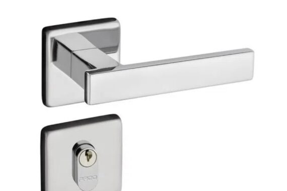 Fechadura Concept Roseta Quadrada Cromada PADO