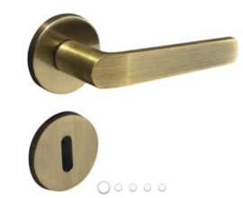 Fechadura Concept Roseta Redonda Bronze Oxidado EX PADO