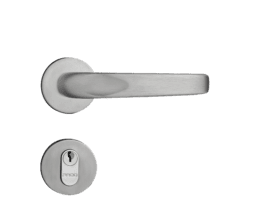 Fechadura Concept Roseta Redonda Escovada PADO