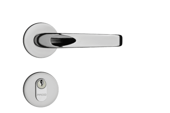 Fechadura Concept Roseta Redonda Cromada PADO