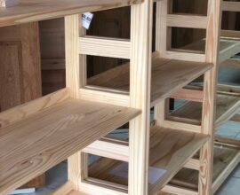 Estante de Pinus com 6 prateleiras 204cm altura x 80cm prateleiras