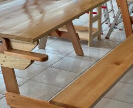 Banco/Mesa Eucalipto 2m