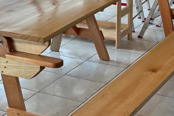 Banco/Mesa Eucalipto 2m