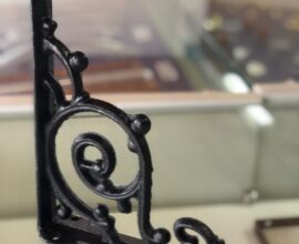 Mão francesa colonial ferro fundido 30x30cm