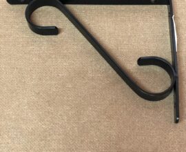 Mão francesa colonial 25cm preta