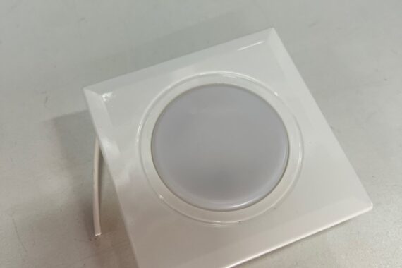 Luminária Embutir Maxi Fixa Quadrada Branca Fria