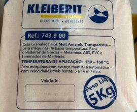 Cola Granulada Hot Melt Amarelo Transparente 743.900 5kg Baixa Temp Kleiberit