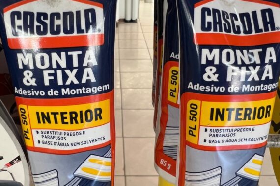 Adesivo Monta & Fixa PL 500 Interior 85g CASCOLA