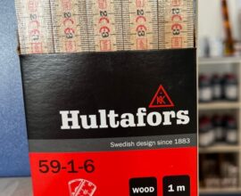Escala métrica de madeira 1m Hultafors