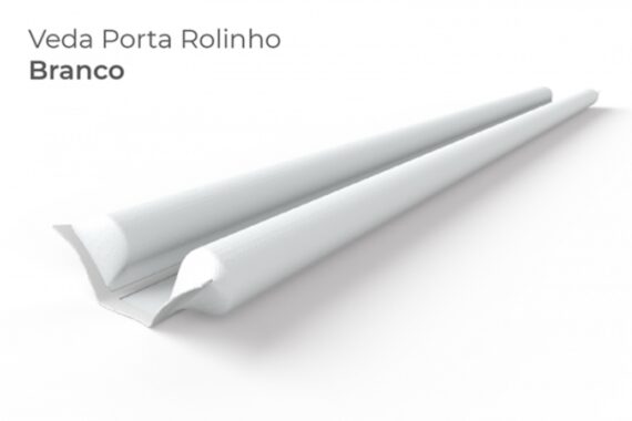 Veda porta rolinho 100cm branco