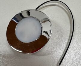 Luminária Point Circular Cromada Fria