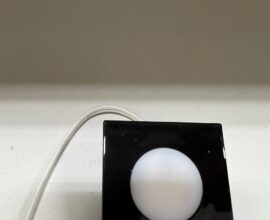 Luminária Point Quadrada Preta Quente