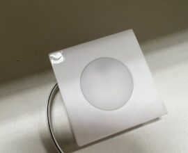 Luminária Point Quadrada Branca Quente