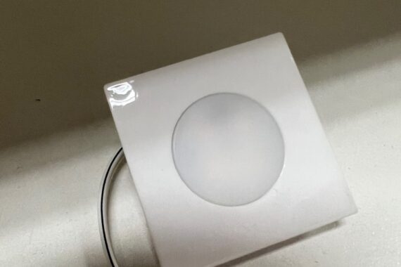 Luminária Point Quadrada Branca Quente