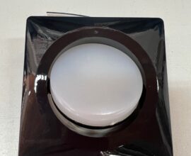 Luminária Embutir Maxi Articulada Quadrada Preta Fria