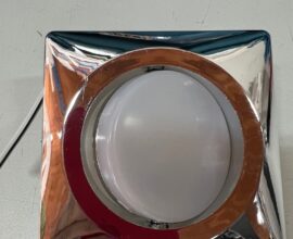 Luminária Embutir Maxi Articulada Quadrada Cromada Fria