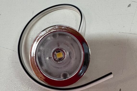 Luminária Embutir Cristal Prata Fria