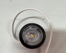 Luminária Embutir Cristal Preta Fria