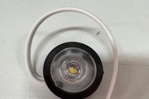 Luminária Embutir Cristal Preta Fria