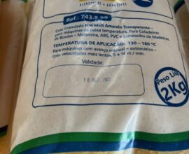 Cola Granulada Hot Melt Amarelo Transparente 743.900 2kg Baixa Temp Kleiberit