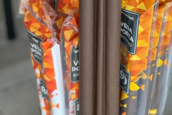Veda porta rolinho 100cm marrom