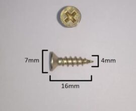 Parafuso phillips cabeça chata 4.0×16 Welt