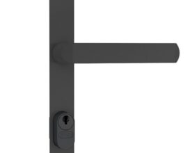 Fechadura Estreita Externa 401/07 11mm Preta Stam