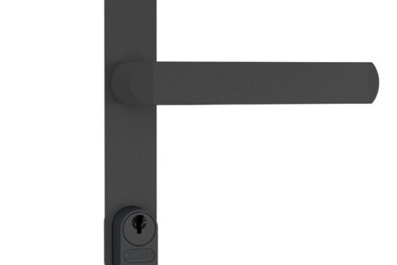 Fechadura Estreita Externa 401/07 11mm Preta Stam