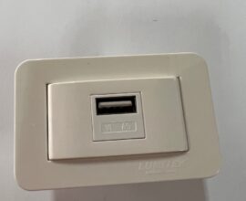 Tomada USB charger Branca Lumitek