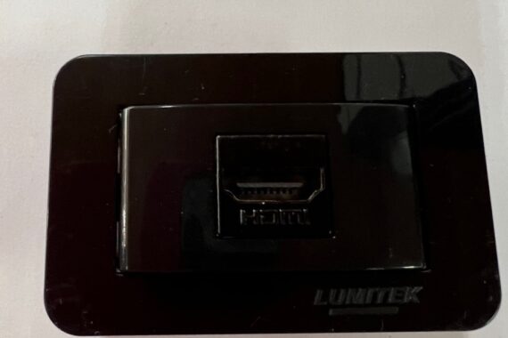 Tomada HDMI Preta Lumitek