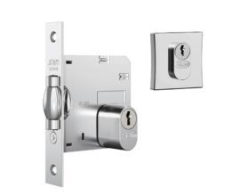 FECHADURA ROLETE LILLE 1005 QUADRADA TETRA CROMADA Stam