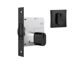 FECHADURA ROLETE LILLE 1005 QUADRADA TETRA PRETA Stam