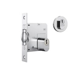 FECHADURA ROLETE LILLE 1005 REDONDA TETRA CROMADA Stam