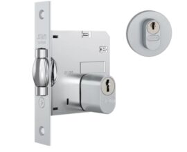 FECHADURA ROLETE LILLE 1005 REDONDA TETRA ACETINADA Stam