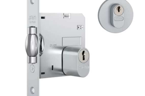 FECHADURA ROLETE LILLE 1005 REDONDA TETRA ACETINADA Stam