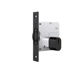 FECHADURA ROLETE LILLE 1005 REDONDA TETRA PRETA Stam