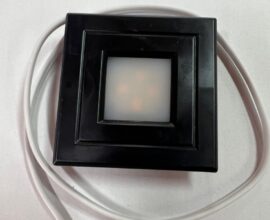 Luminária POP Quadrada Preta Lumitek