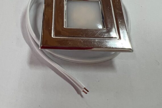 Luminária POP Quadrada Cromada Lumitek