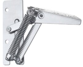 Articulador para portas sem dobradiças com mola 200N aço niquelado Hafele