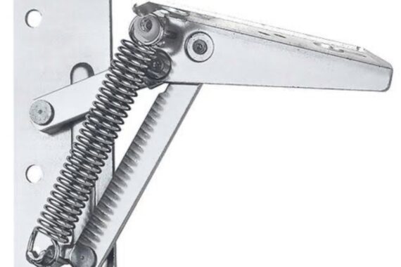 Articulador para portas sem dobradiças com mola 200N aço niquelado Hafele