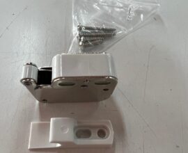 Fecho de pressão com mola niquelado branco Hafele