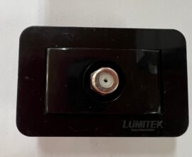 Tomada TV Preta Lumitek