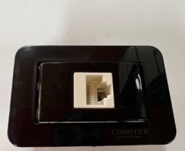 Tomada Informática Preta Lumitek