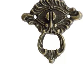 Puxador 228 118 pequeno Ouro Velho 3D