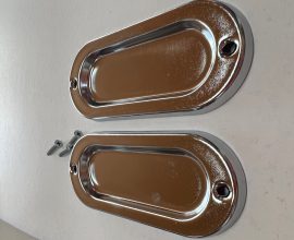 Concha lisa sobrepor Cromado União Mundial