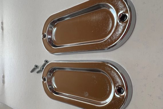 Concha lisa sobrepor Cromado União Mundial