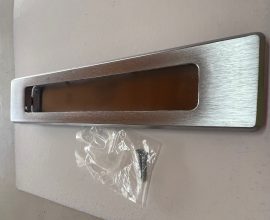 Concha embutir c 2 Parafusos Internos 148 25cm Acetinado escovado União Mundial