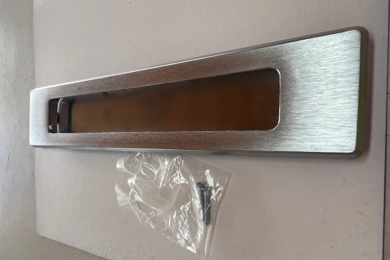 Concha embutir c 2 Parafusos Internos 148 25cm Acetinado escovado União Mundial