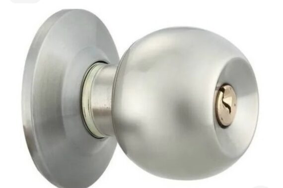 Fechadura Cilíndrica Bola Externa Inox escovado Soprano